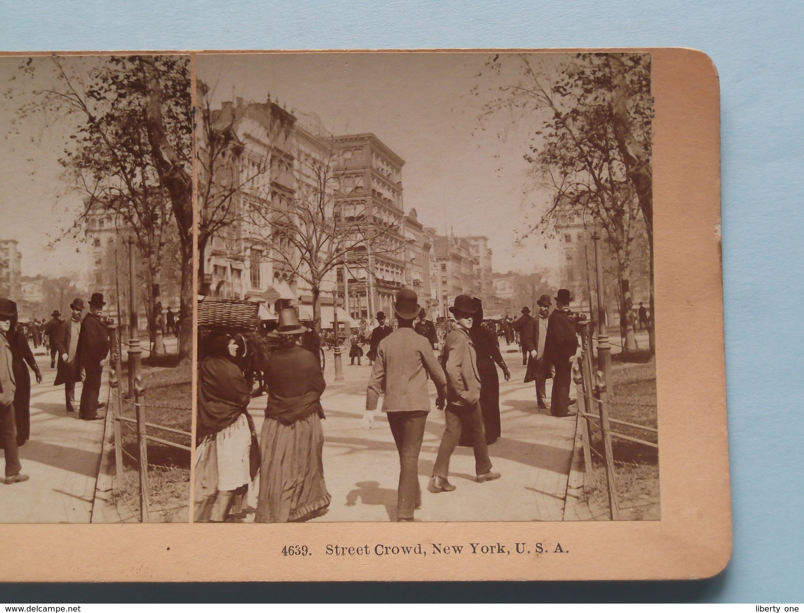 Street CROWD New York USA (4639) Stereo Photo B W KILBURN ( Voir Photo Pour Detail ) ! - Photos Stéréoscopiques