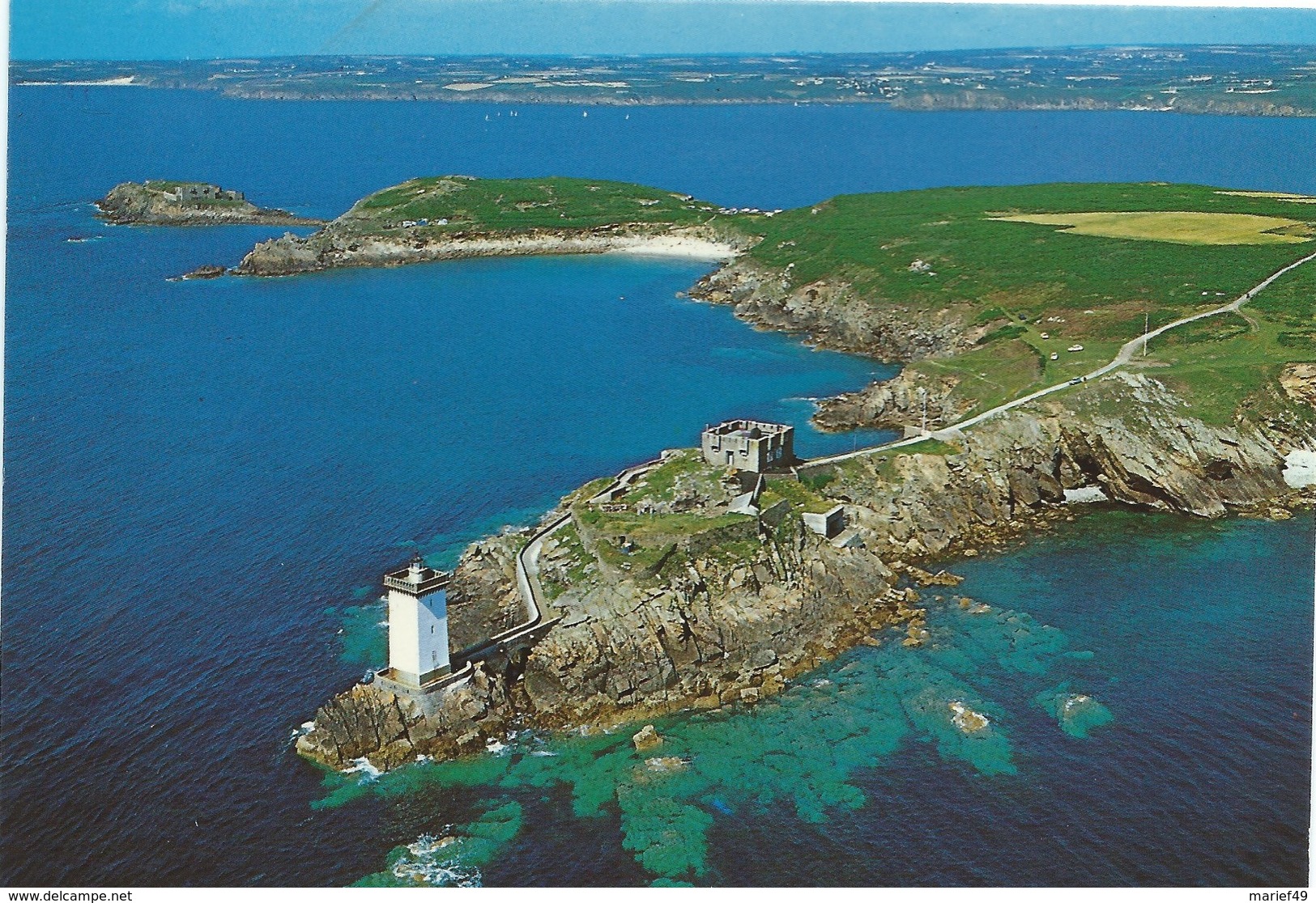 CARTE POSTALE LE CONQUET (29) PHARE DE KERMORVAN ET LE PORT CARTE VIERGE - Le Conquet