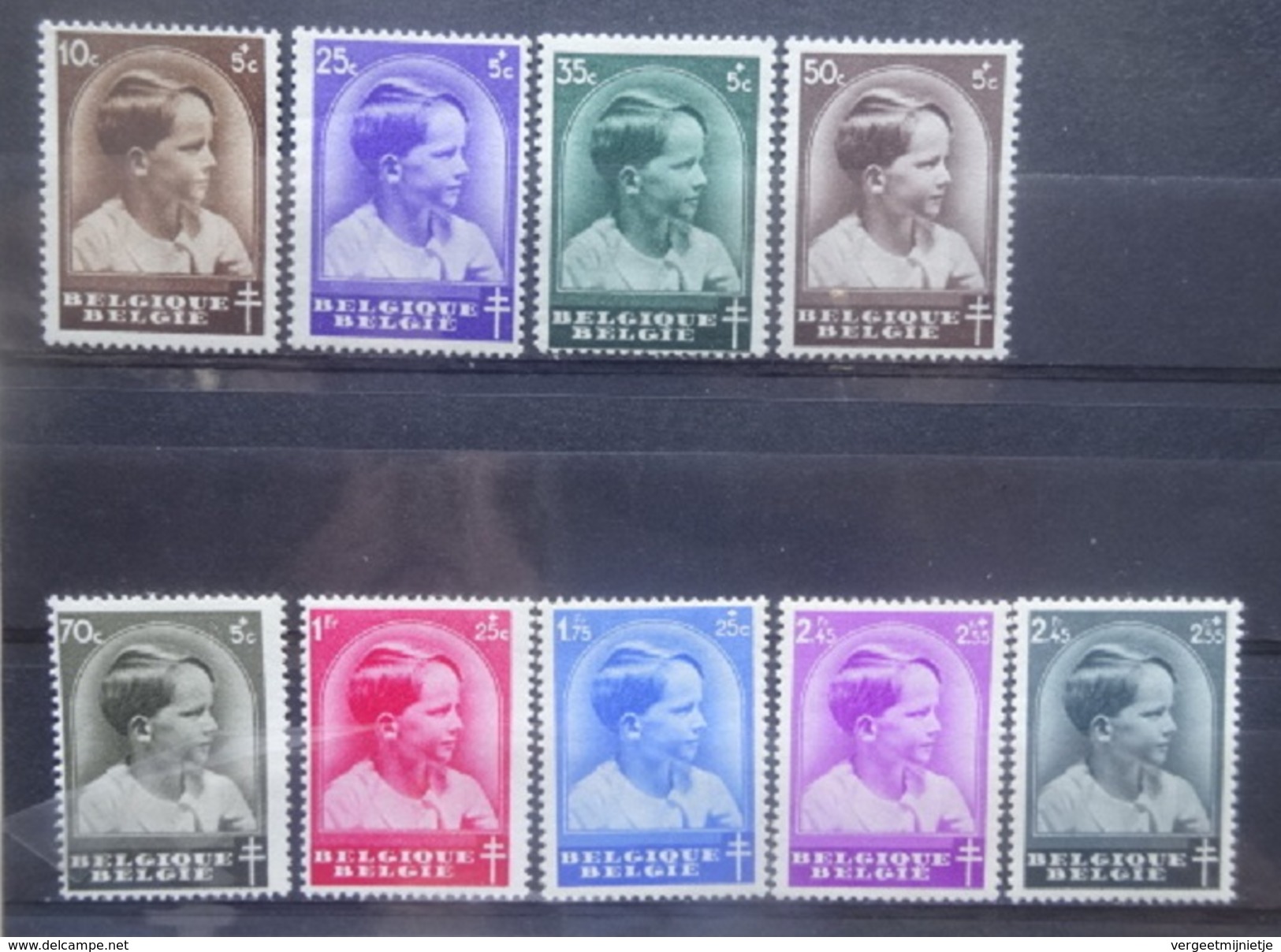 BELGIE   1936    Nr. 438-445 + 446   Postfris **     CW  36,50 - Ungebraucht