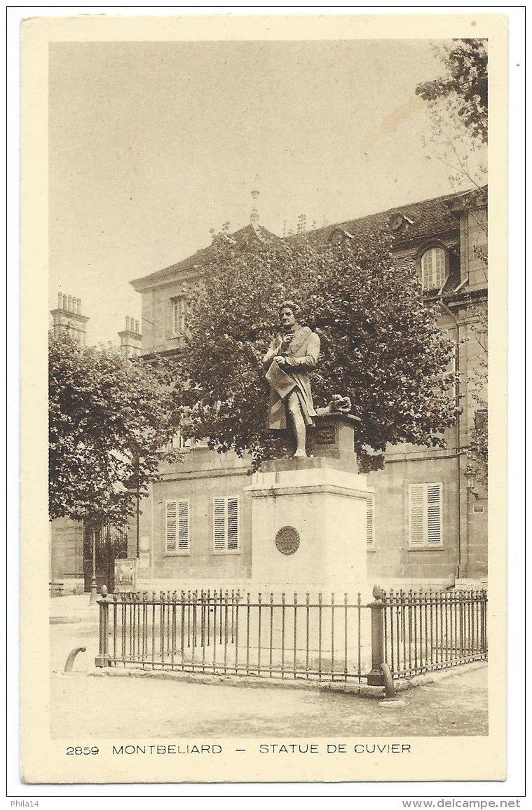 CPA MONTBELIARD / DOUBS / STATUE DE CUVIER - Montbéliard