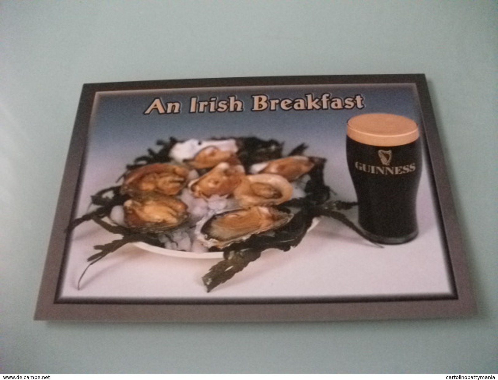 Conchiglia Shell OSTRICHE E BIRRA GUINNESS AN IRISH BREAKFAST IRLANDA - Poissons Et Crustacés