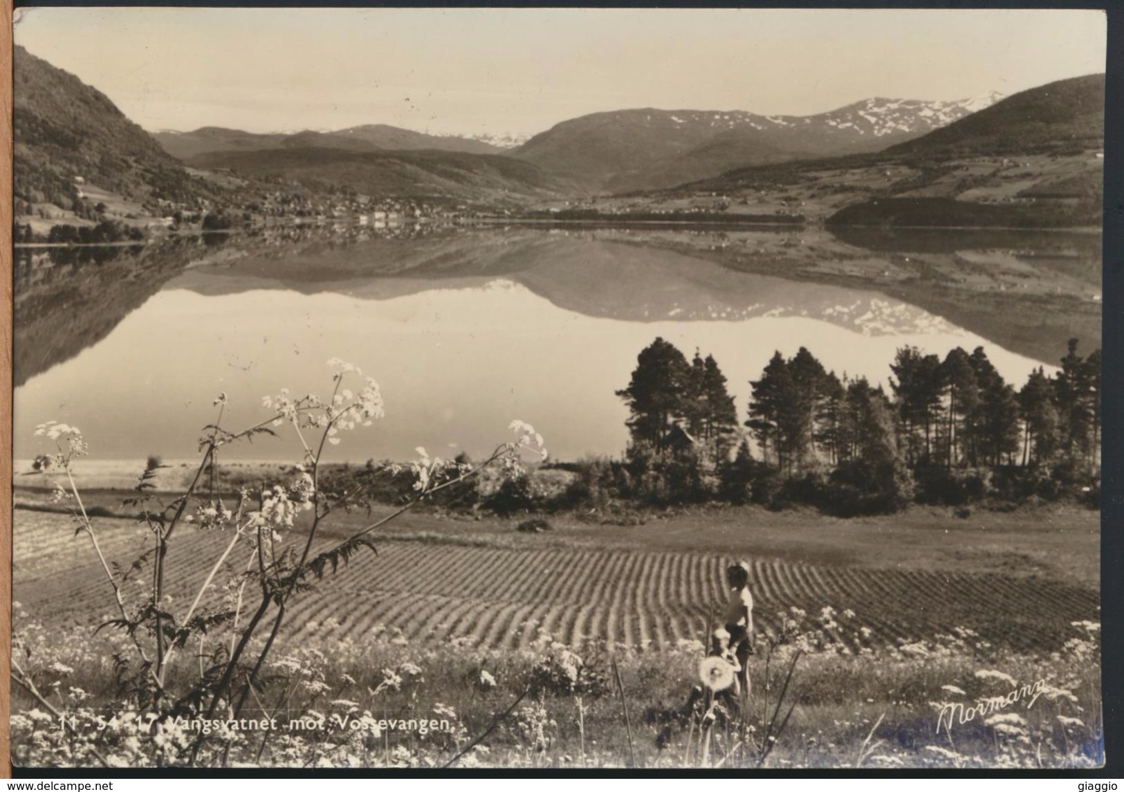 °°° 9230 - NORWAY - VANGSVATNET MOT VOSSEVANGEN - 1955 °°° - Norvegia