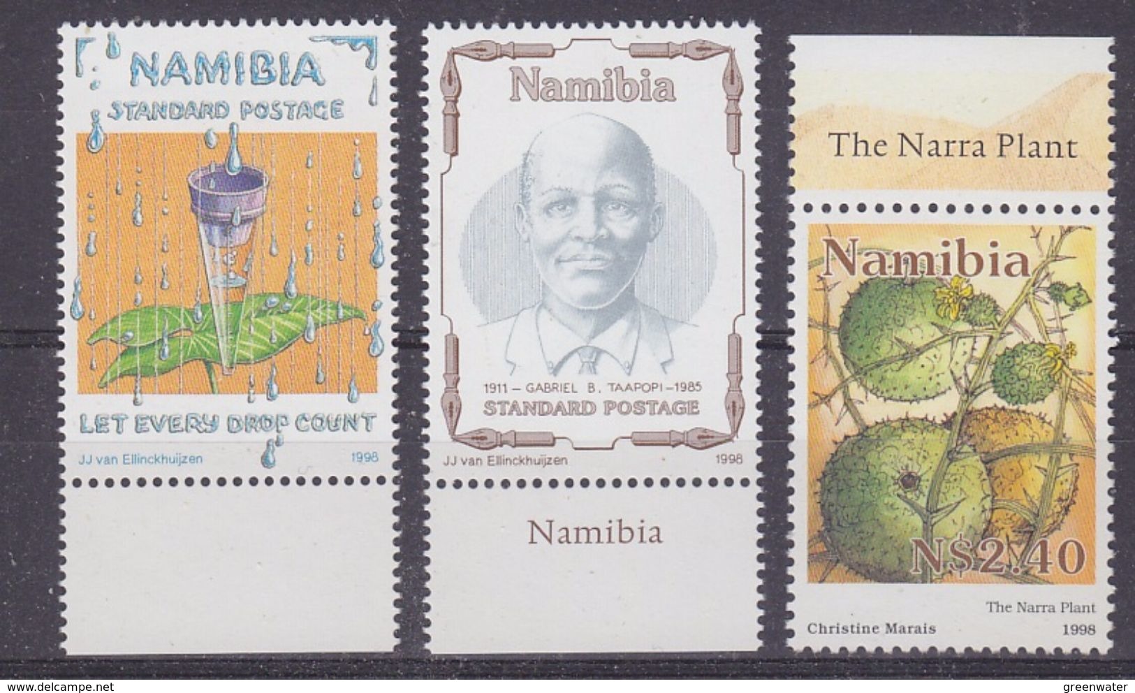 Namibia 1998 3v ** Mnh (36969) - Namibië (1990- ...)