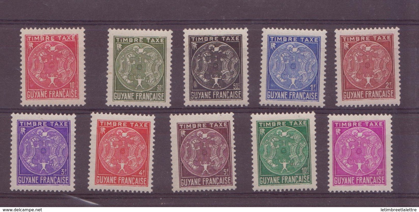 Guyane N°22 à 31** Taxe - Unused Stamps