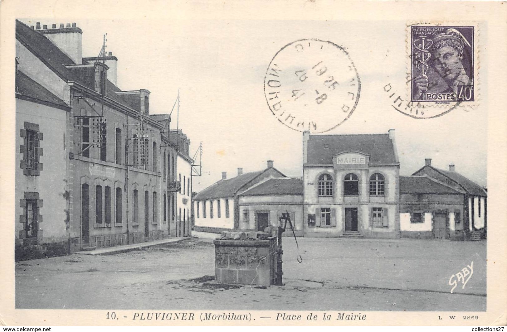 56-PLIVIGNER- PLACE DE LA MAIRIE - Pluvigner