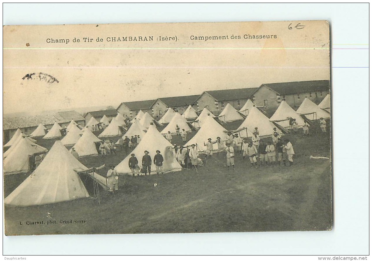 CAMP de CHAMBARAN - Lot de 12 CPA diverses - 12 scans