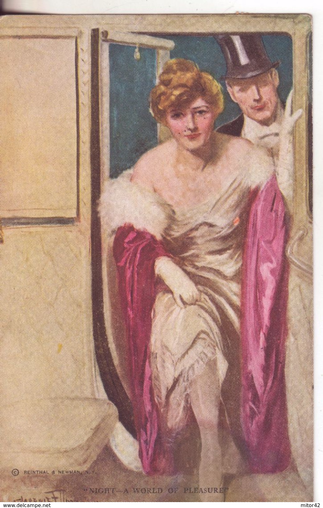 11-Illustratori:Clarence Undervood-Tema Coppiette-Amorose-v.1918 Da Roma X Catania - Underwood, Clarence F.