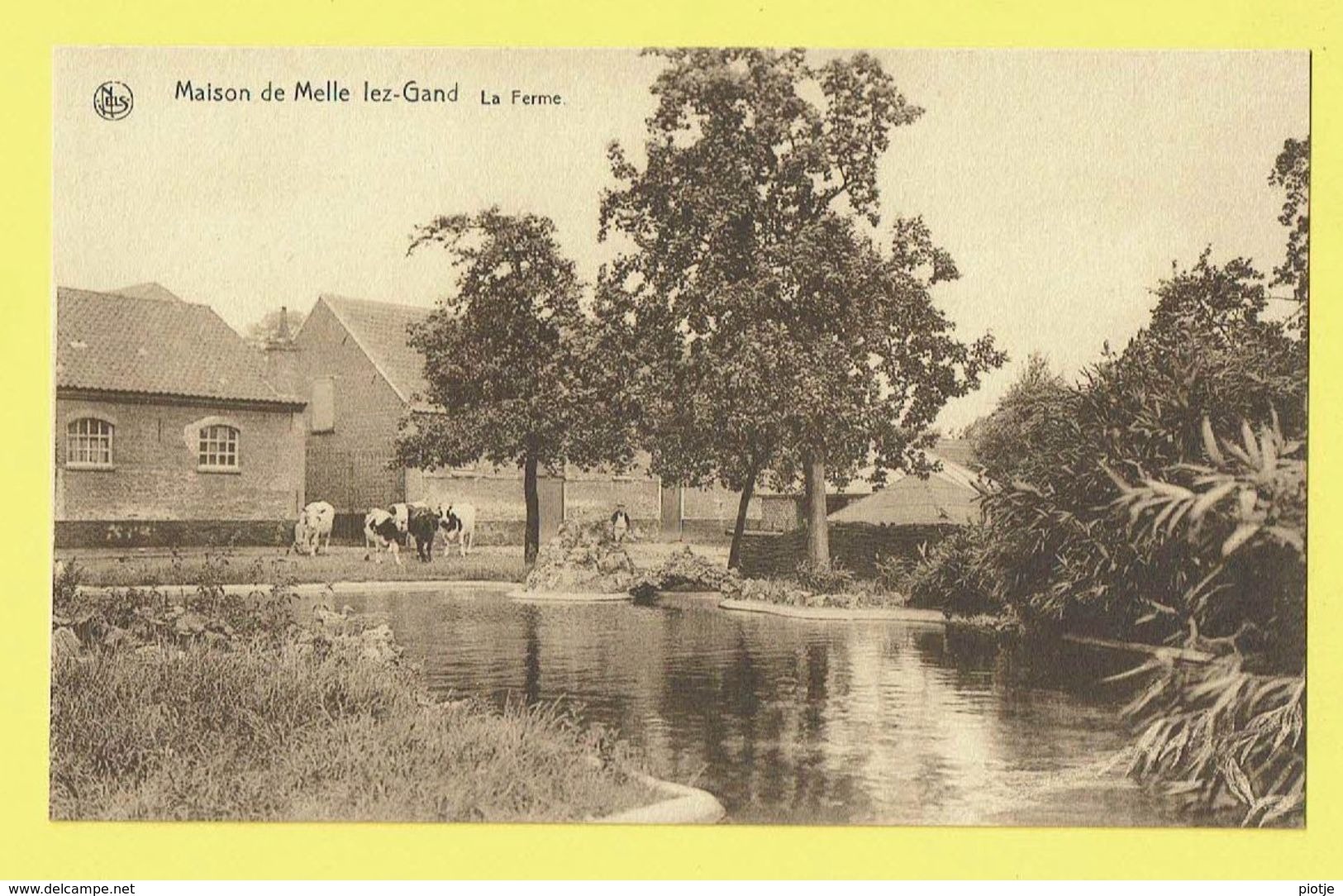 * Melle (Gent - Gand) * (Nels, Ern Thill) Maison Melle Lez Gand, La Ferme, Boerderij, Farm, Vache, Koe Cow - Melle