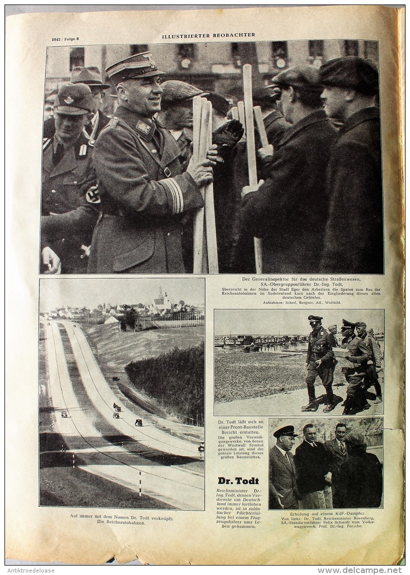 Illustrierter Beobachter 1942 Nr.8 Mittagsrast - Alemán