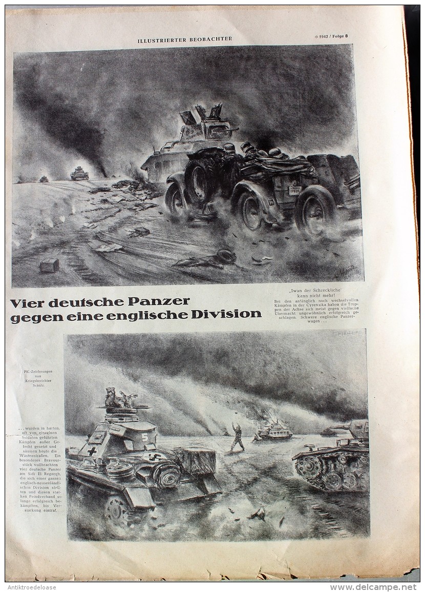 Illustrierter Beobachter 1942 Nr.8 Mittagsrast - Allemand