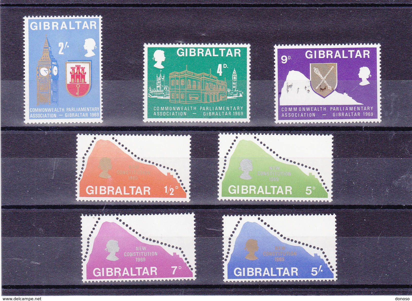 GIBRALTAR 1969 Yvert 217-223 NEUF** MNH - Gibraltar