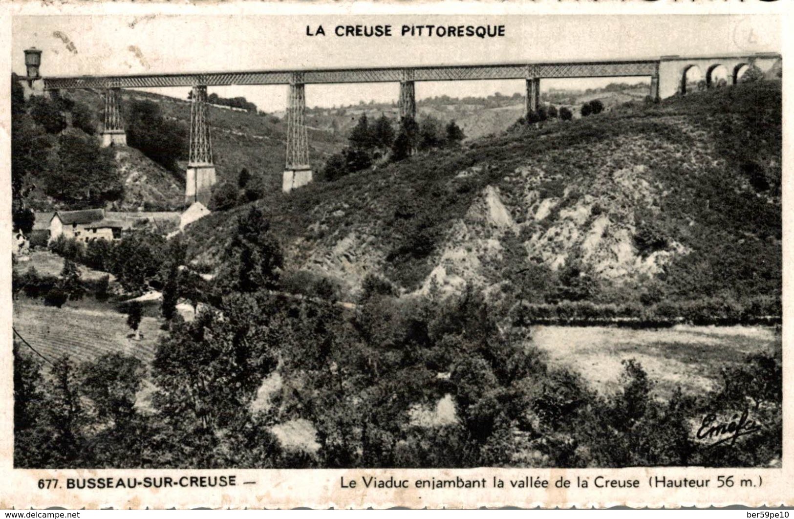 23 BUSSEAU-SUR-CREUSE LE VIADUC ENJAMBANT LA VALLEE DE LA CREUSE Ht 56m - Autres & Non Classés