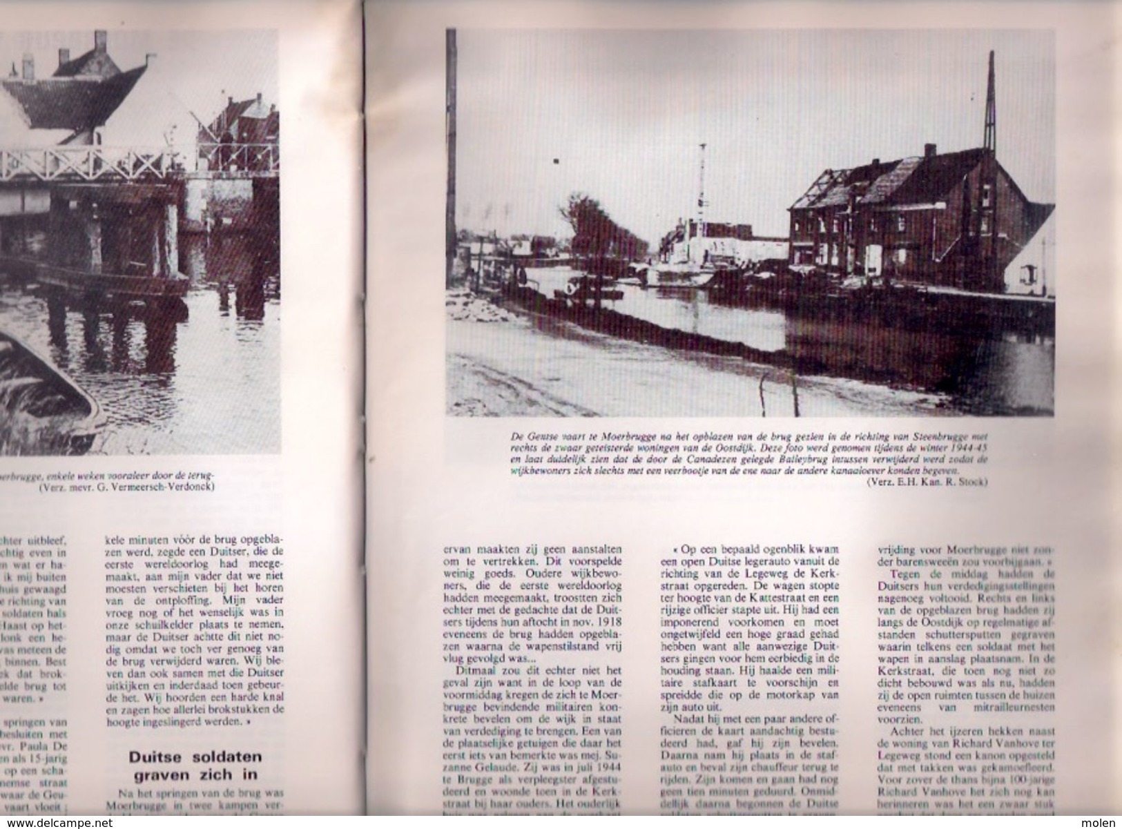 DE SLAG OM MOERBRUGGE 108blz ©1980 OOSTKAMP 2de wereldoorlog WW2 WO2 OORLOG geschiedenis heemkunde ANTIQUARIAAT Z644