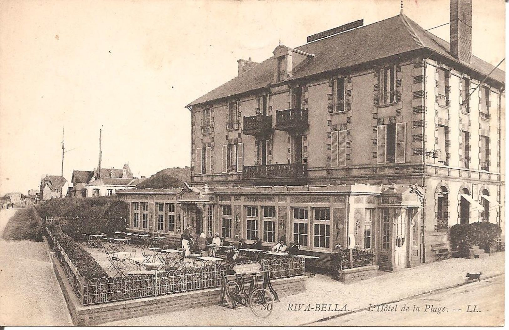 RIVA-BELLA (14) L'Hôtel De La Plage En 1914 - Riva Bella