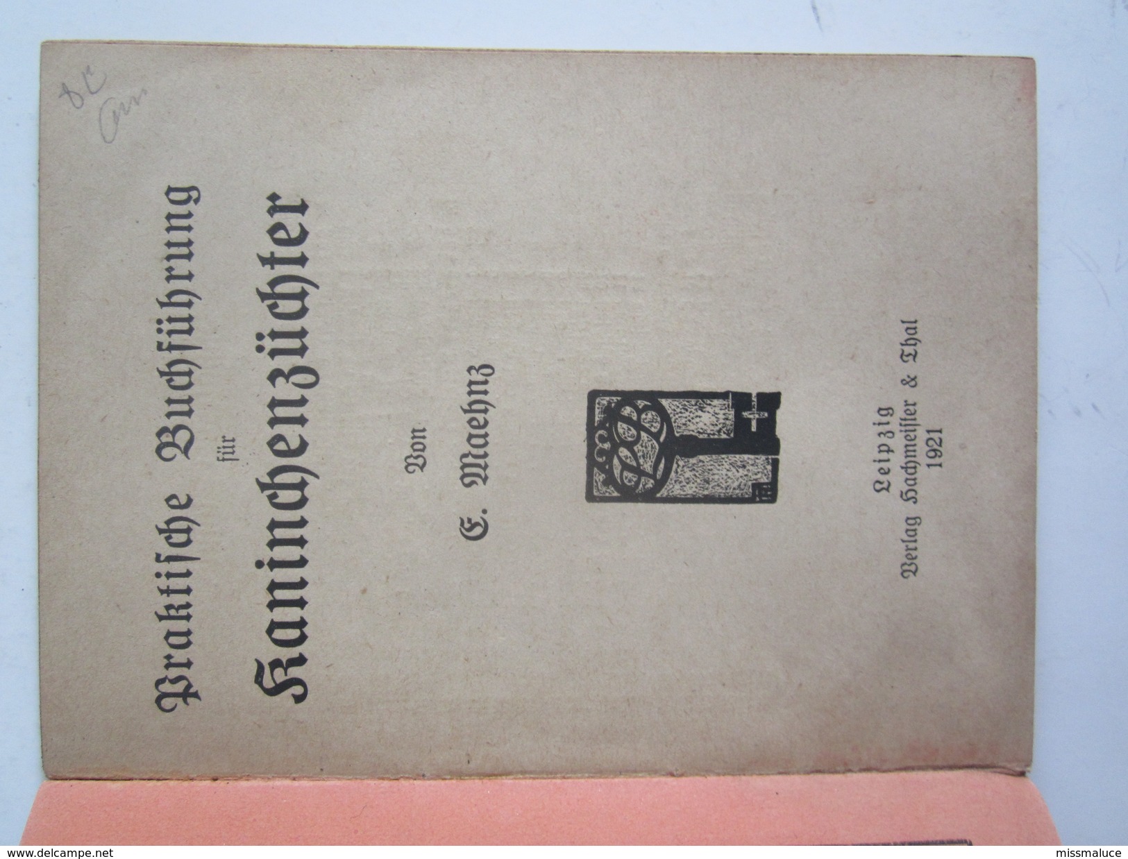 Livre Lehrmeifter Bucherei Buchfuhrung Fur Kaninchenzuchter Maehnes Lapin Agriculture élevage Leipzig 1921 - Autres & Non Classés