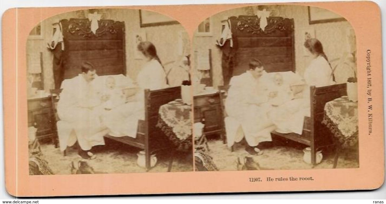 Photo Ancienne Stéréo 9 X 18 Pot De Chambre Chamber Pot érotisme - Stereoscopic