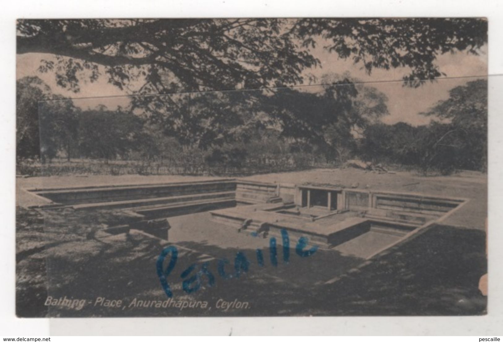 SRI-LANKA - CP BATHING PLACE - ANURADHAPURA - CEYLON - N° 186 PLATE LTD CEYLON - Sri Lanka (Ceylon)