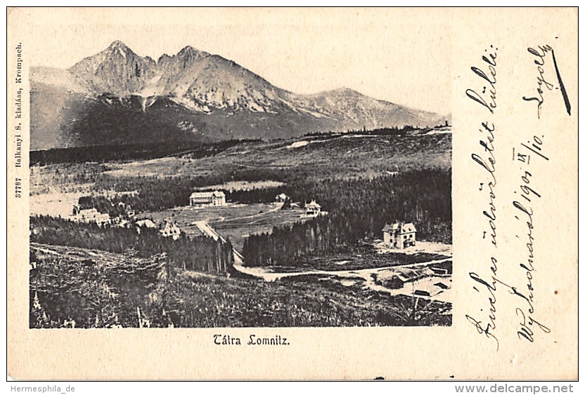 TATRALOMNITZ, VEL'KA LOMNICA ÖSTERREICH-UNGARN - Panorama - Slovaquie