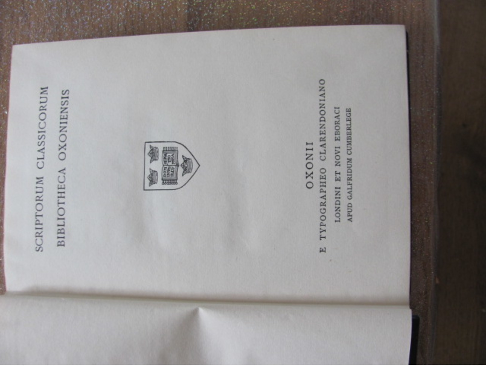 Thucydidis Libri I-IV Historiae Libri I-IV HENRICUS STUART JONES 1948 Grec - Non Classés