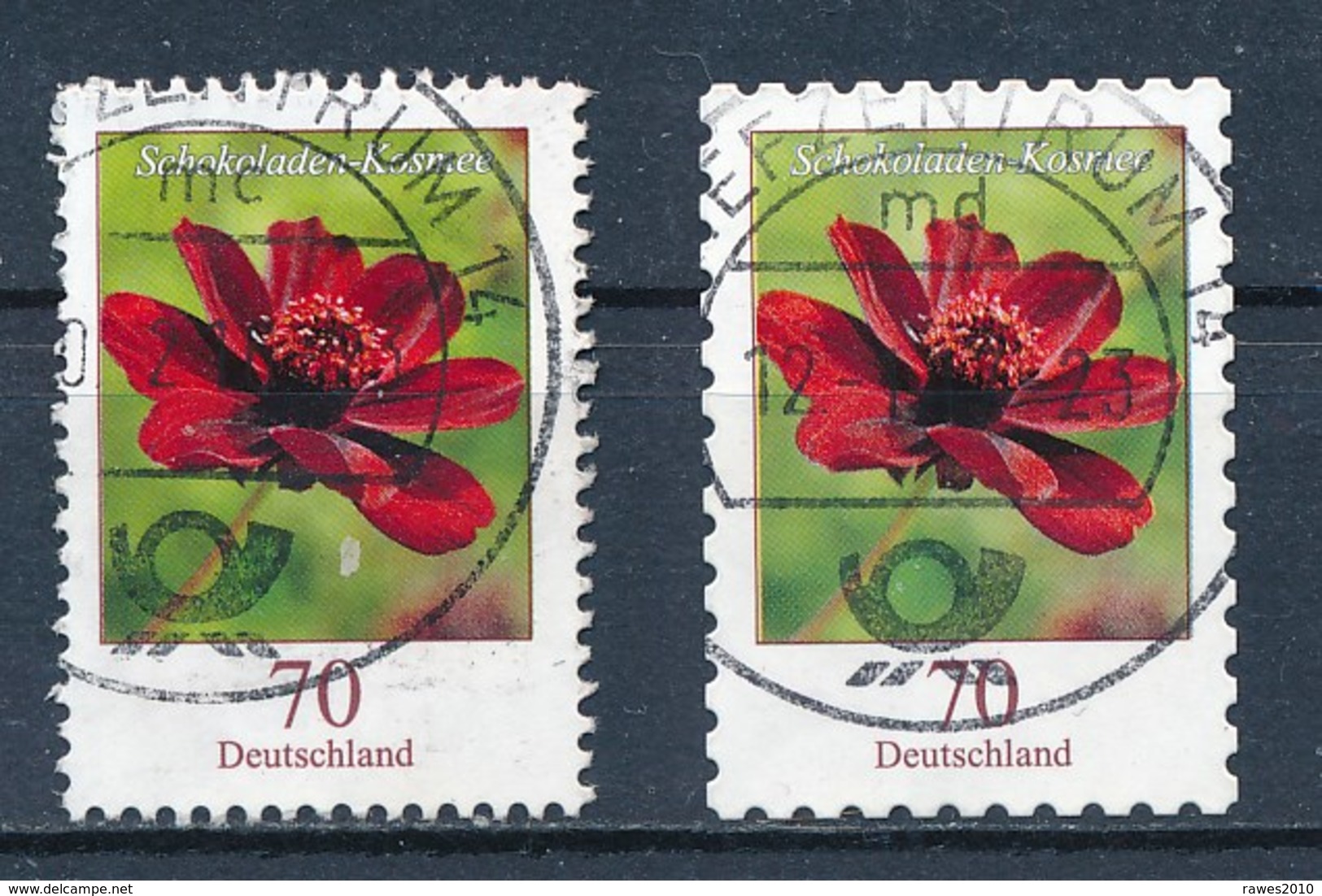 BRD Mi. 3167 + 3189 Gest. Blume Schokoladen-Kosmee - Sonstige & Ohne Zuordnung