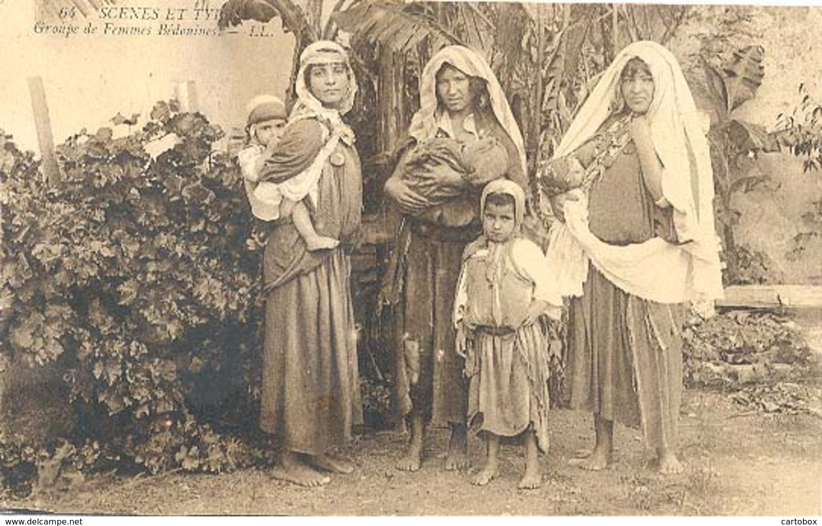 Algerie, Scenes Et Types, Groupe De Femmes Bédouines - Vrouwen