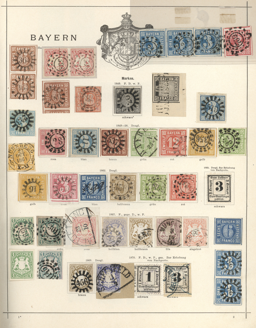 Nachlässe: 1840/1890; Ein Wunderbares Altes "Schaubeks Briefmarken Album" In Phantastischer Erhaltun - Lots & Kiloware (mixtures) - Min. 1000 Stamps