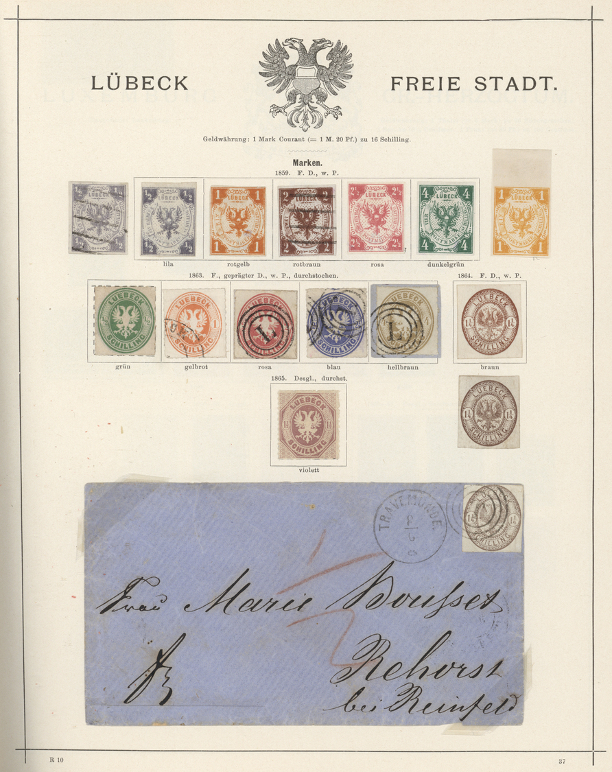 Nachlässe: 1840/1890; Ein Wunderbares Altes "Schaubeks Briefmarken Album" In Phantastischer Erhaltun - Lots & Kiloware (min. 1000 Stück)