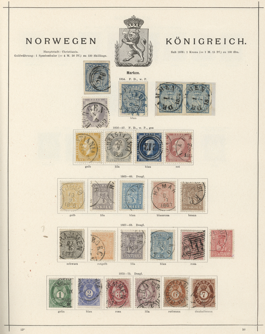 Nachlässe: 1840/1890; Ein wunderbares altes "Schaubeks Briefmarken Album" in phantastischer Erhaltun