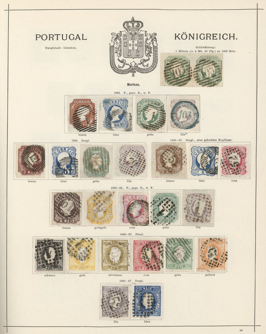 Nachlässe: 1840/1890; Ein wunderbares altes "Schaubeks Briefmarken Album" in phantastischer Erhaltun