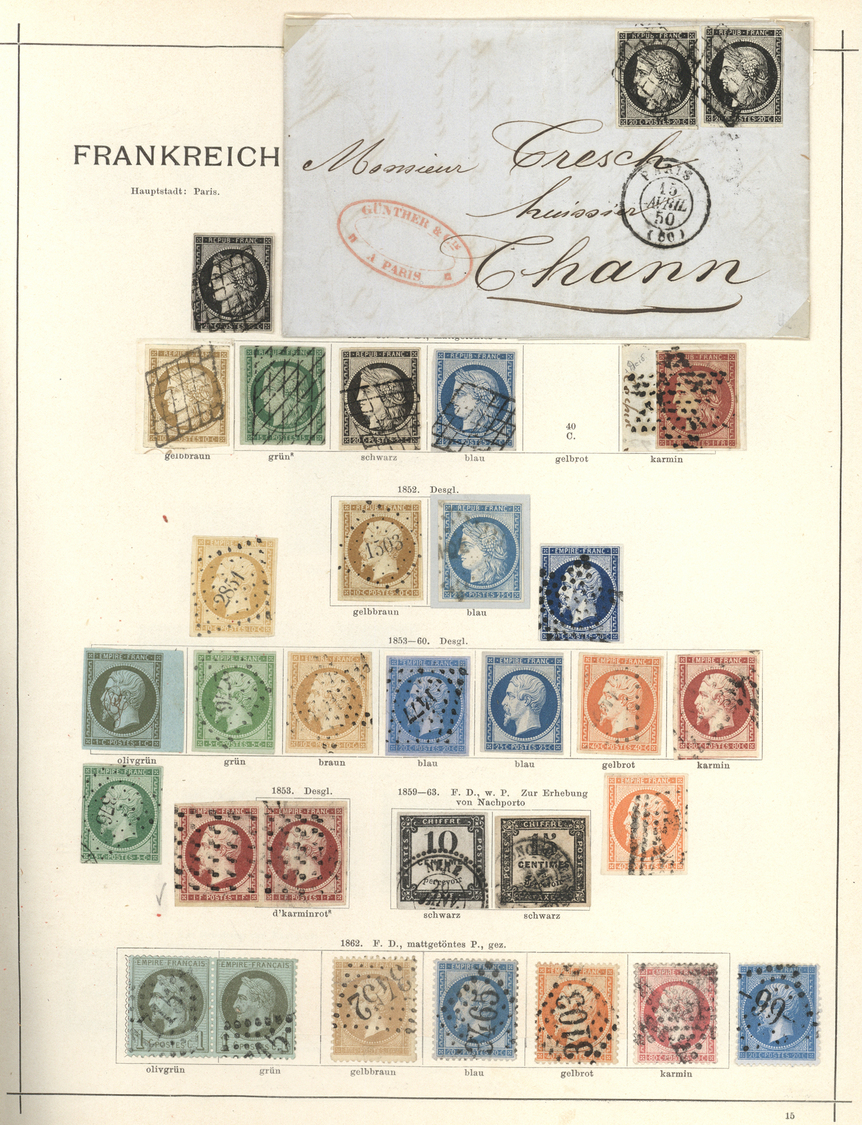 Nachlässe: 1840/1890; Ein wunderbares altes "Schaubeks Briefmarken Album" in phantastischer Erhaltun