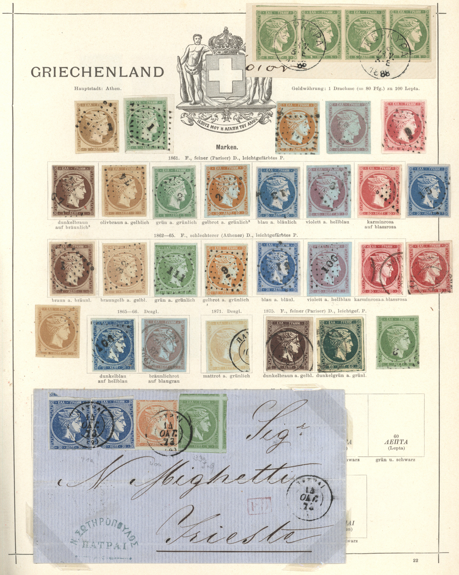 Nachlässe: 1840/1890; Ein wunderbares altes "Schaubeks Briefmarken Album" in phantastischer Erhaltun