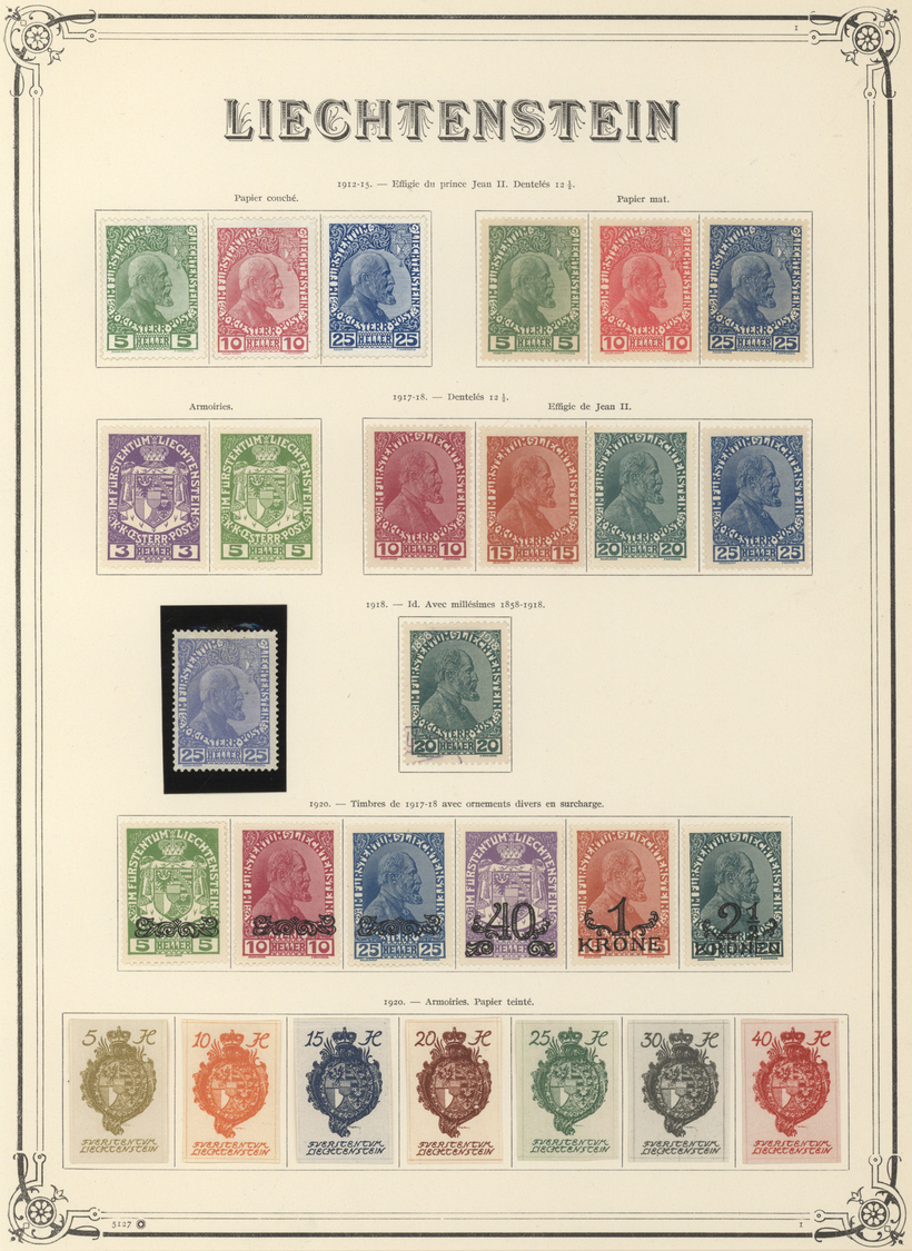 */O/Brfst/Br Nachlässe: 1850-1960 ca.: Umfangreiche Sammlungen verschiedener Länder auf Vordrucken in zwei großen