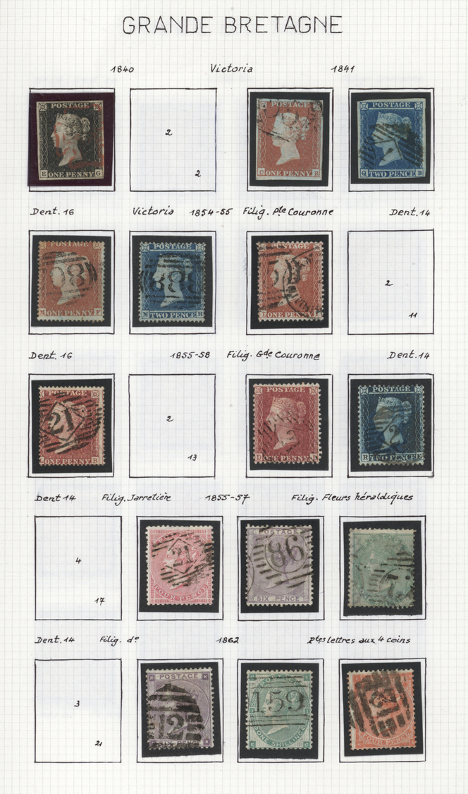 O/*/(*)/Br Nachlässe: EUROPE 1840/1960 (ca.), Used And Mint Collection In Four Binders Neatly Arranged On Album - Vrac (min 1000 Timbres)