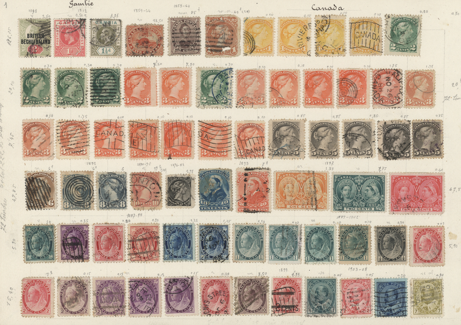 O/*/(*)/Br Nachlässe: ALL WORLD 1860/1940 (ca.), Used And Mint Collection In Three Ancient Maury Albums, Some I - Vrac (min 1000 Timbres)