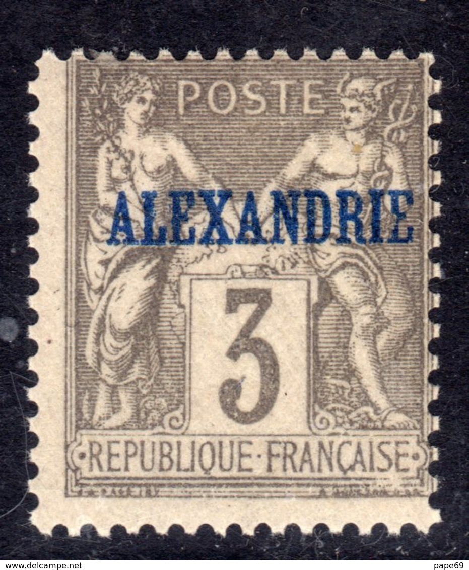 Alexandrie N° 3 XX Type Groupe : 3 C. Gris  Sans  Charnière  TB - Ongebruikt