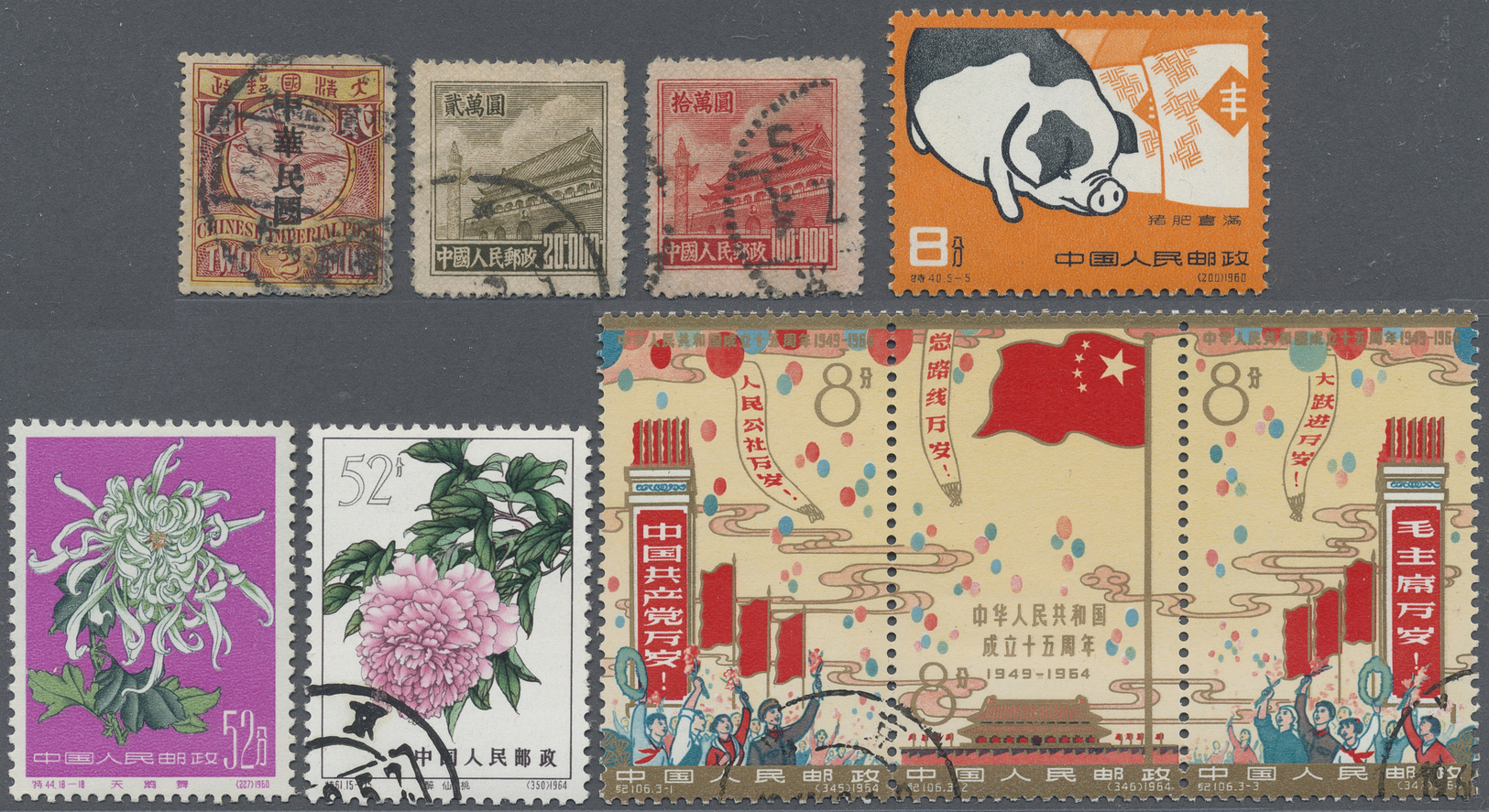 O/(*)/** China: 1897/1964 (ca.), Accumulation On Stockbook Pages With Some Interesting And Better Issues Incl - Andere & Zonder Classificatie