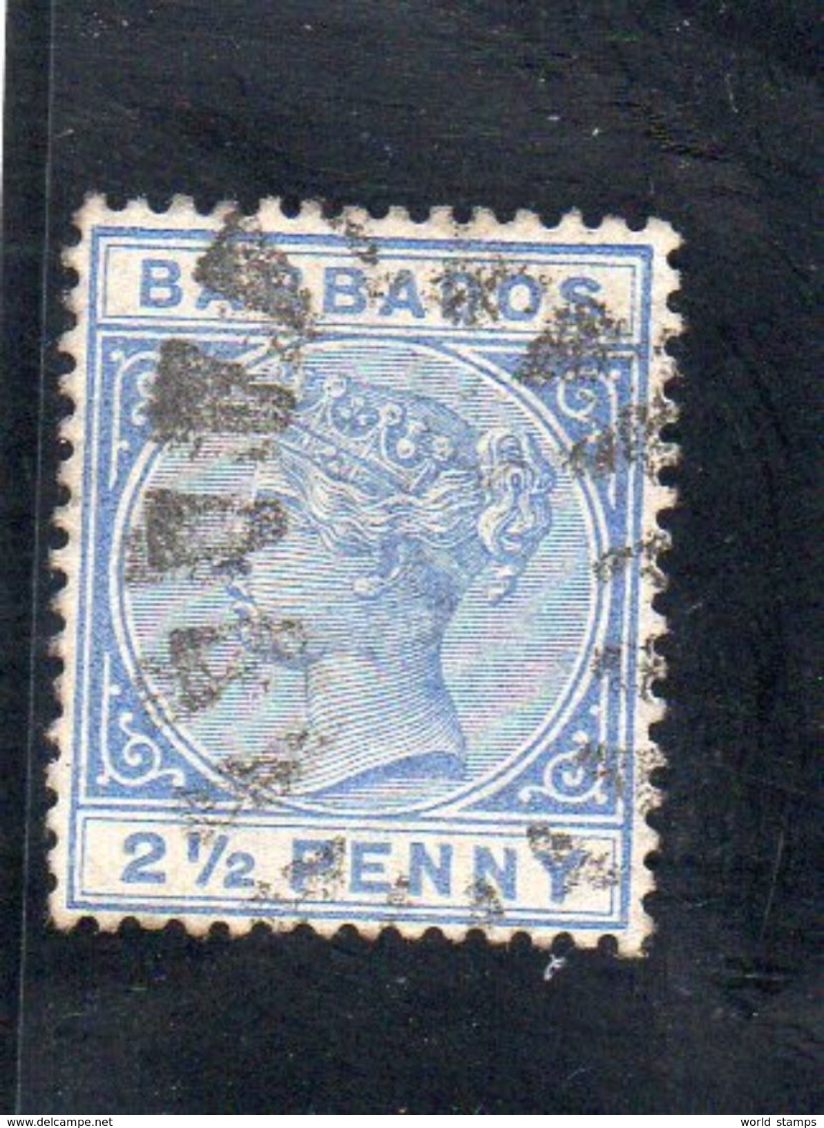 BARBADOS 1882-6 O - Barbados (...-1966)