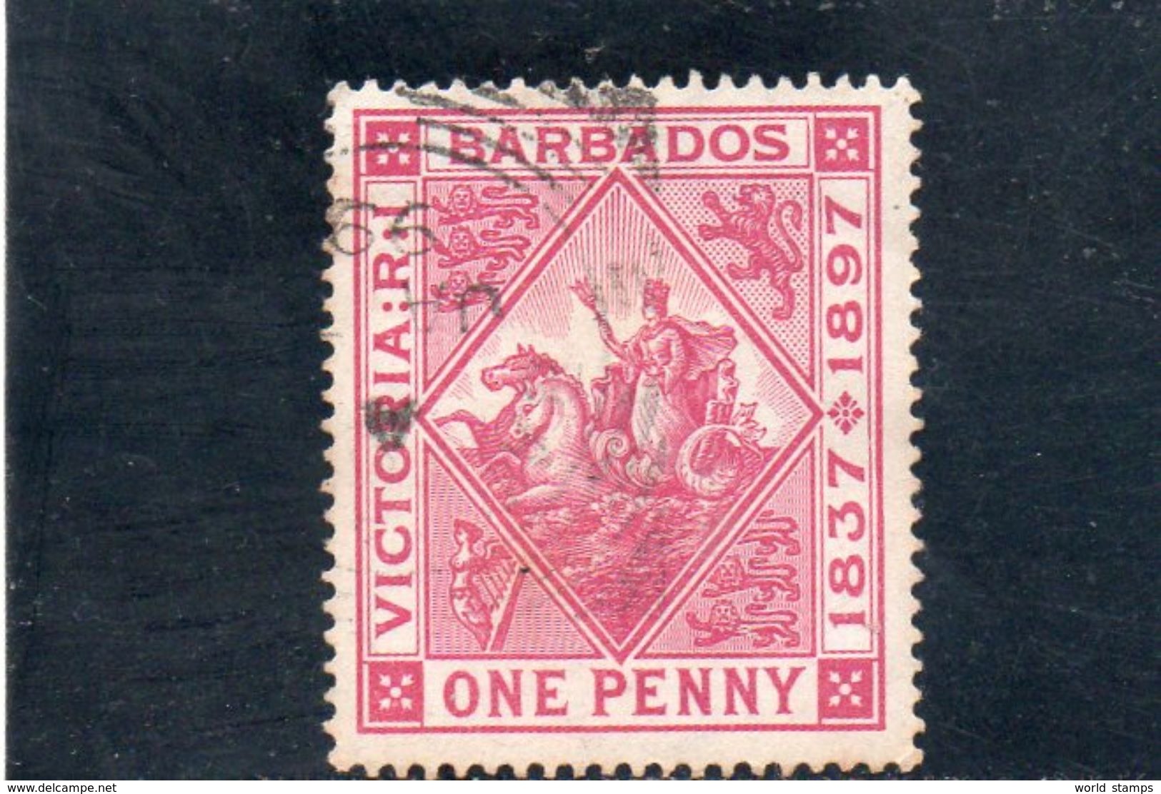 BARBADOS 1897 O - Barbados (...-1966)