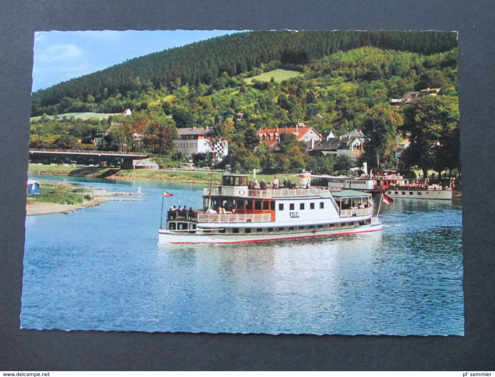 AK / Echtfoto MS Stör Personenschiffahrt Oberweser Hameln. Motorschiff Stör. - Transbordadores