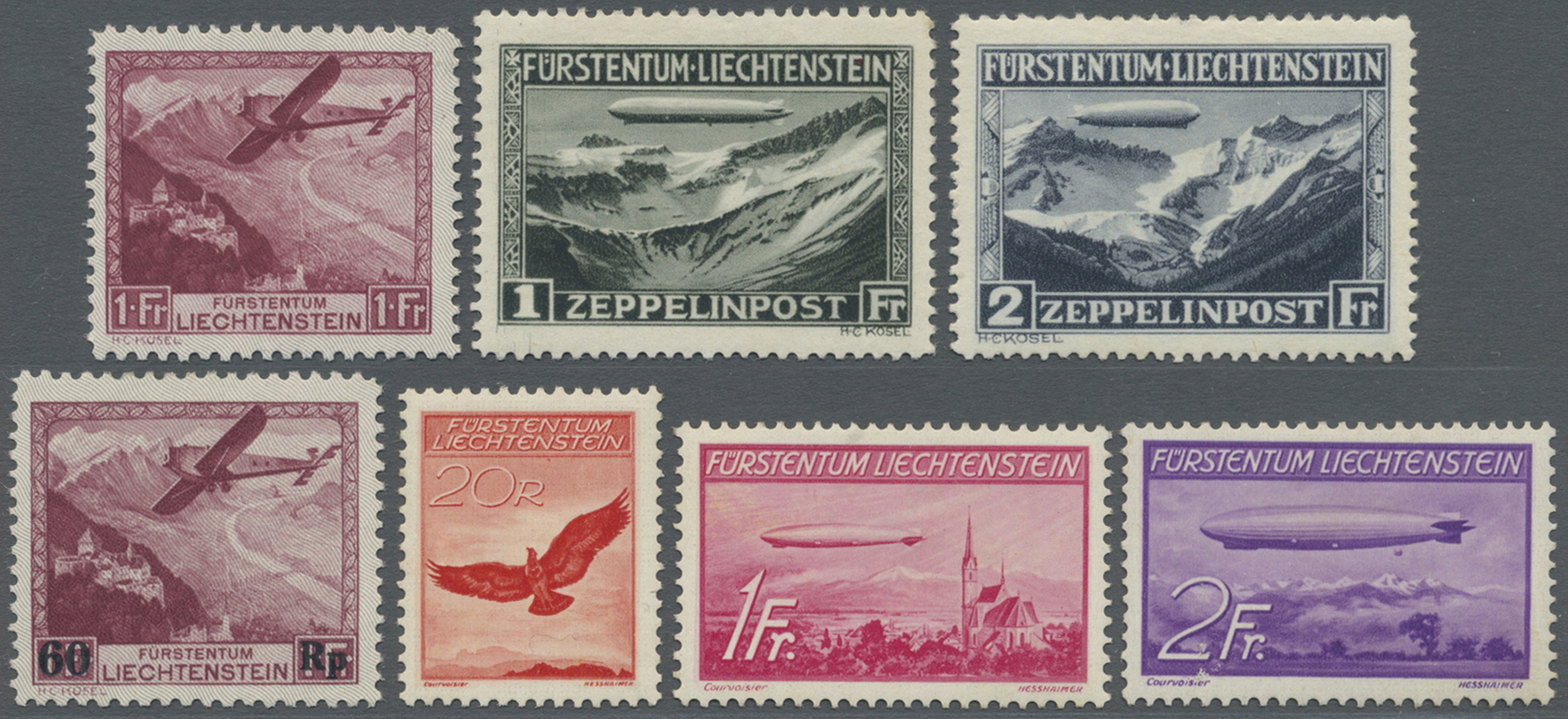 **/*/O Liechtenstein: 1912/1975, Sammlung Im Müller-Vordruckalbum über Weite Strecken Komplett Mit Den Gute - Brieven En Documenten