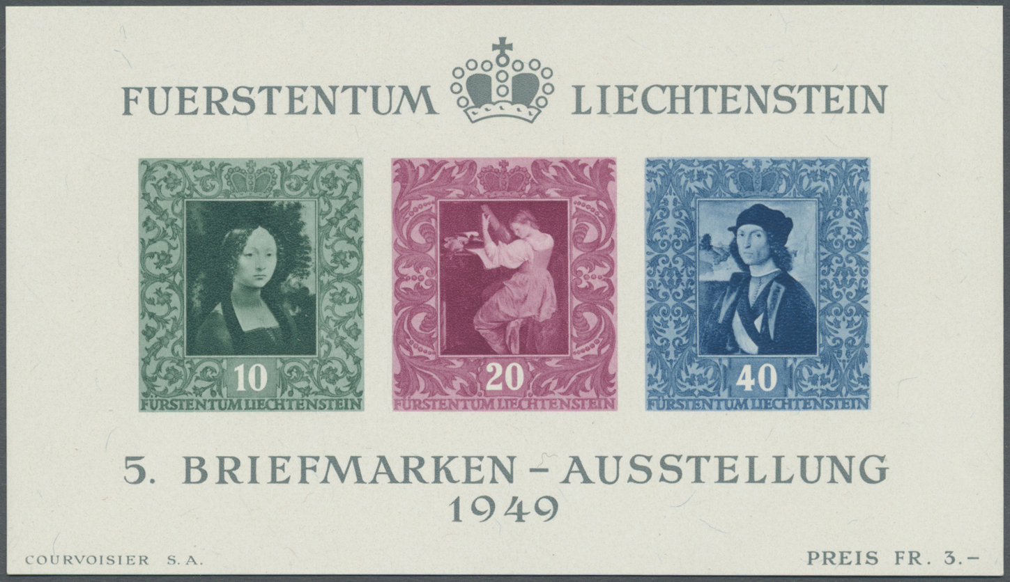 **/*/O Liechtenstein: 1912/1975, Sammlung im Müller-Vordruckalbum über weite Strecken komplett mit den gute