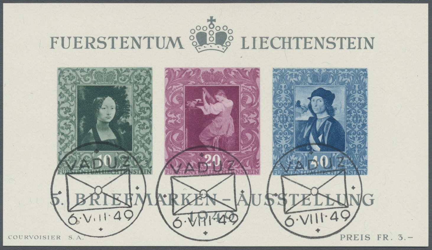 O/** Liechtenstein: 1912/1982, Sammlung In 2 Borek-Vordruckalben Mit Einigen Besseren Ausgabend Er Frühen - Brieven En Documenten