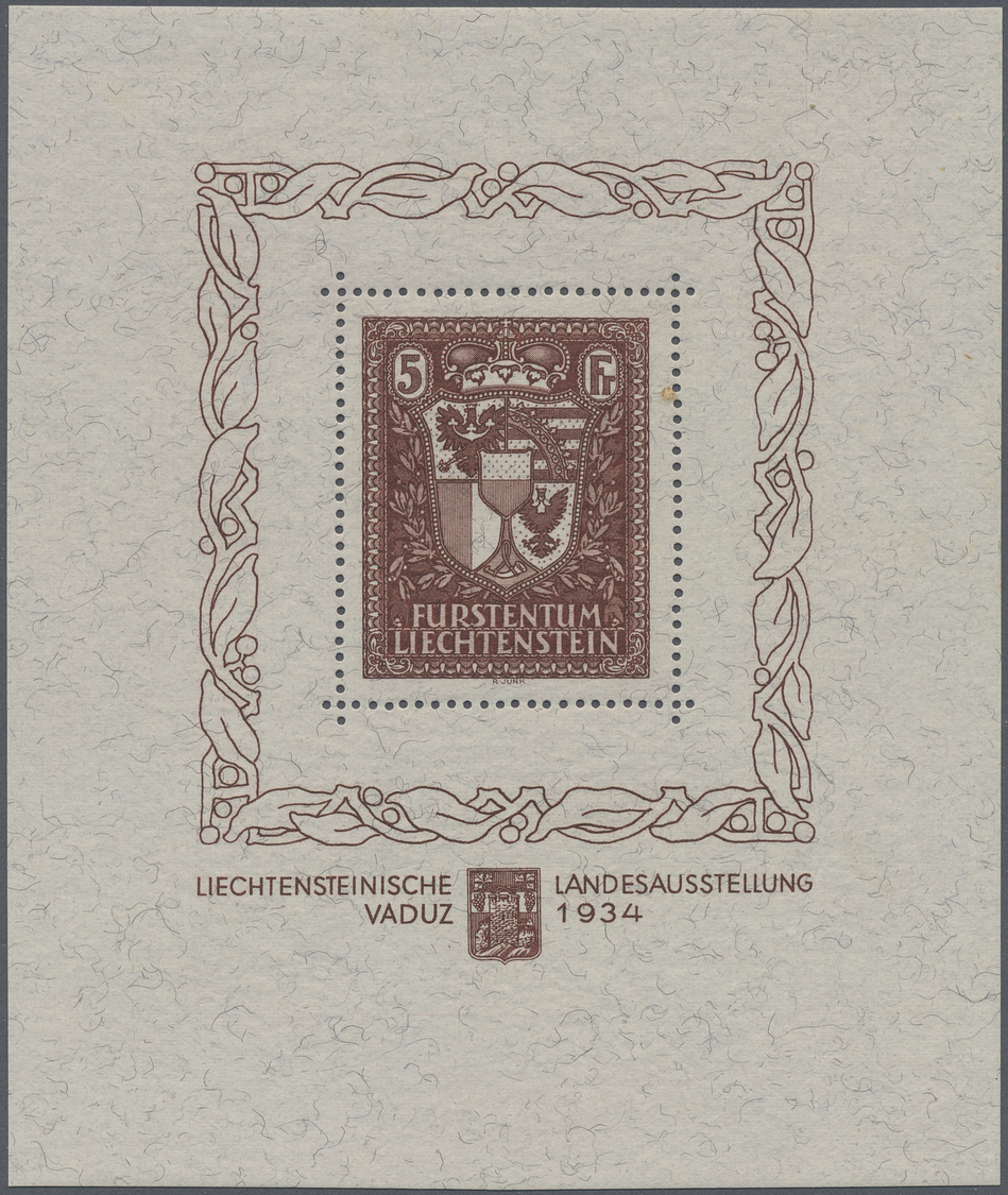 **/*/O Liechtenstein: 1912/2000 (ca.), Umfangreicher Bestand Meist Auf Steckkarten Etc. Mit Vielen Besseren - Brieven En Documenten