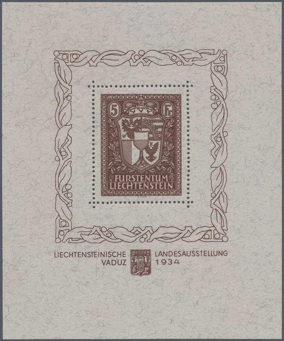 **/*/O Liechtenstein: 1912/2000 (ca.), Umfangreicher Bestand Meist Auf Steckkarten Etc. Mit Vielen Besseren - Brieven En Documenten