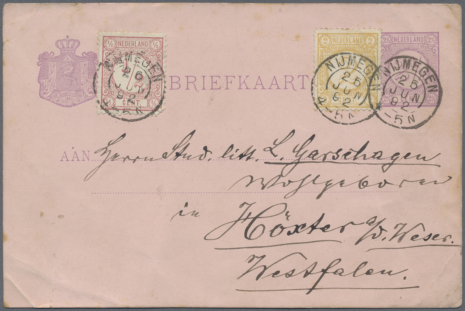 Br/GA Niederlande: 1874/1965 (ca.), Accumulation With About 150 Covers And Postal Stationeries With Severa - Brieven En Documenten