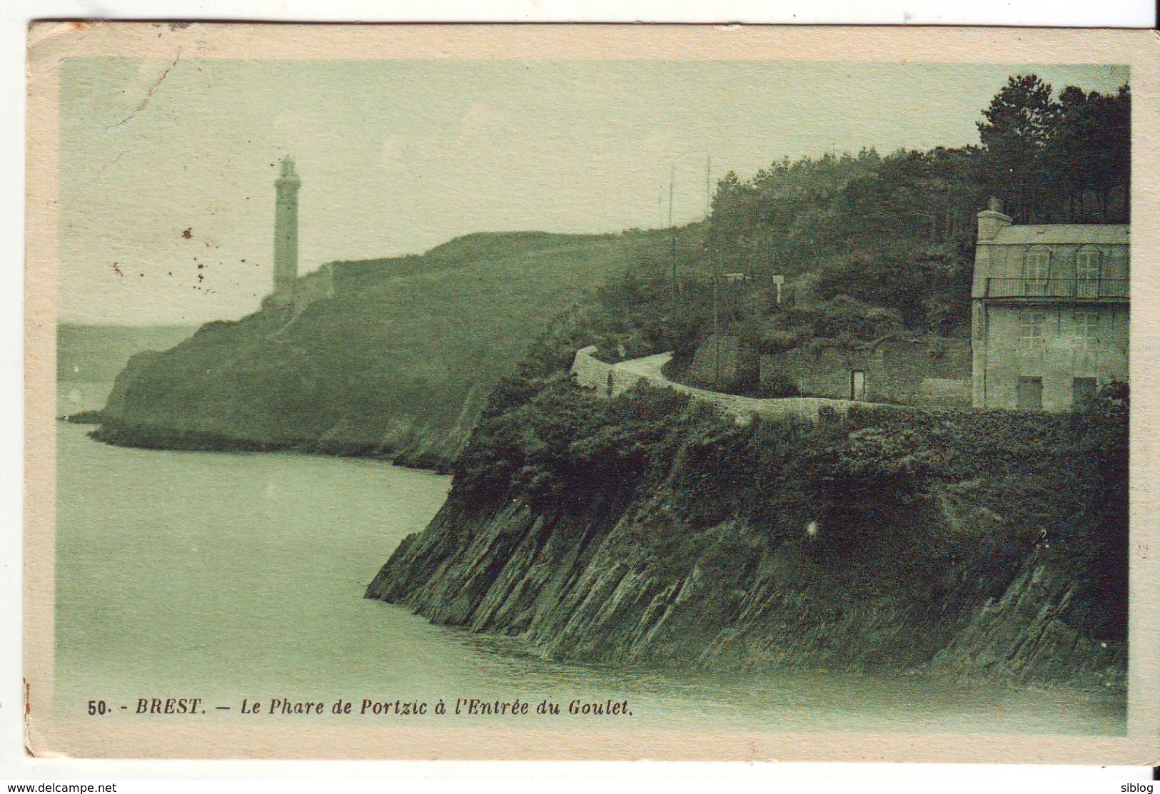 CPA - BREST - Le Phare De Portzic à L Entrée Du Goulet - Beuzec-Cap-Sizun