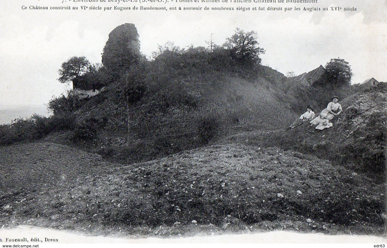 [95] Val D'Oise > Non Classés Bray  Fossés Et Ruines De L Ancien Chateau De Baudemont - Autres & Non Classés