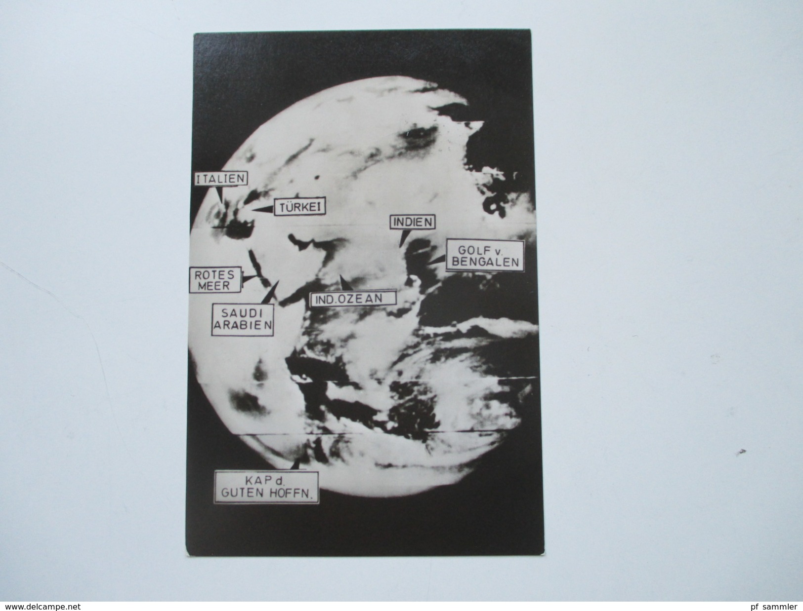 AK 1971 Die Erde Aus Einer Entferung Von 343690km. Mondsonde Lunar Orbiter 5. Sonderstempel Kosmos - Raumfahrt