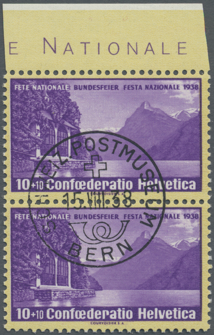 **/*/O Schweiz: 1900/2000 (ca.), Umfangreicher Bestand Meist Auf Steckkarten Etc. Im Karton Mit Vielen Bess - Neufs