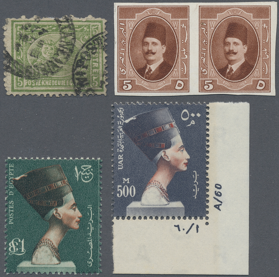 **/*/O Ägypten: 1867-1960's: Collection And Stock Of Mint And Used Stamps, From Pyramid Issues To Semi-mode - 1915-1921 Brits Protectoraat